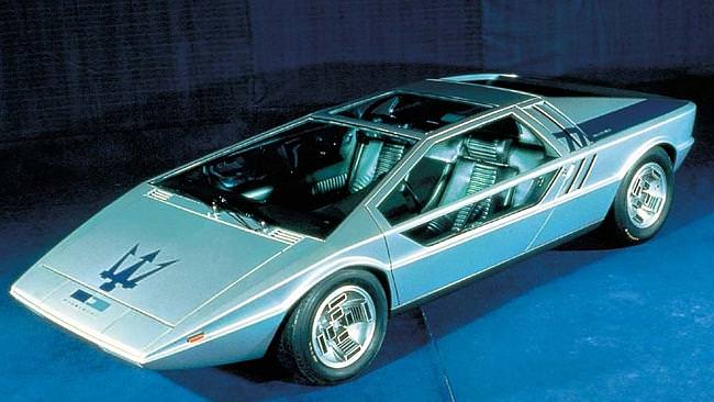 Maserati Boomerang. The car fetched nearly $900,000 in 2002; expect a few million this time.