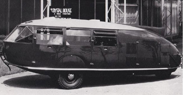 The Fuller ­Dymaxion — a ‘zoomobile’ designed by genius R. Buckminster Fuller.